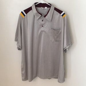 Vintage Silver Route 66 Collared Shirt